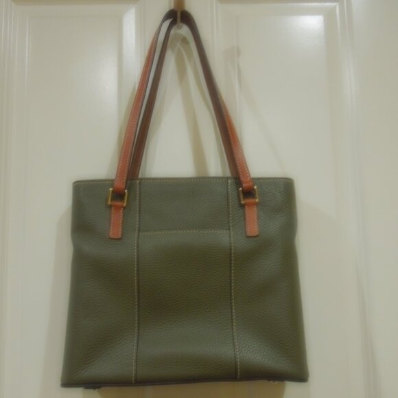 Dooney & Bourke Olive Pebble Leather Small Lexington Bag - Picture 6 of 8